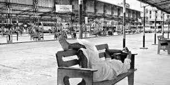 empty bus stand