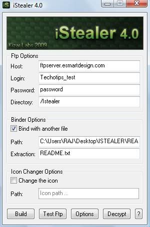 Istealer windows password stealer