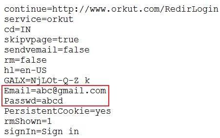 Hack email password using orkut phishing