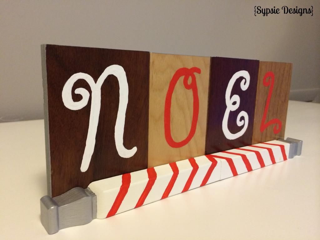 DIY Noel Sign (From Hardwood Floor Samples!) - Sypsie Designs