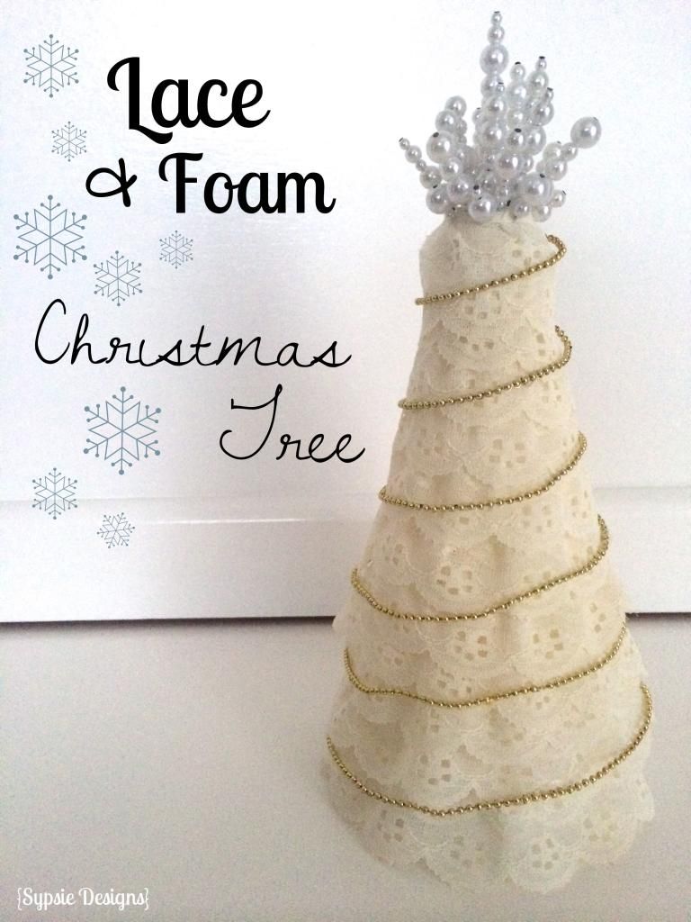 DIY Lace Christmas Tree Decoration - Sypsie Designs