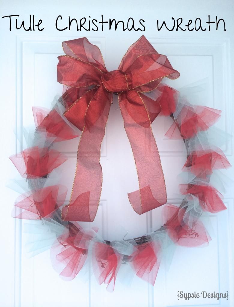 DIY Tulle Christmas Wreath - Sypsie Designs