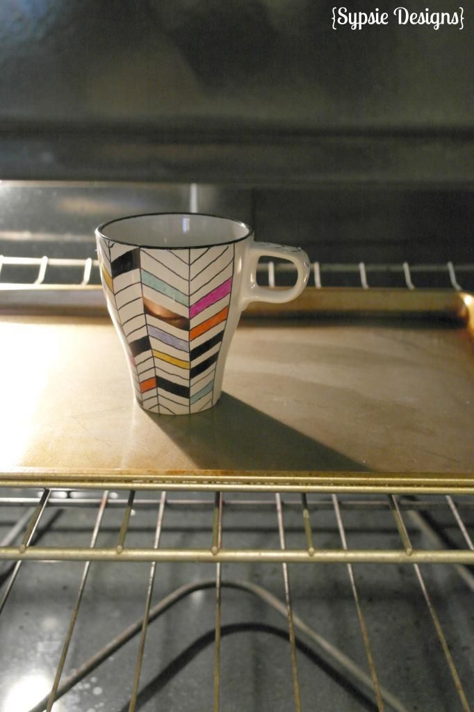 Baking sharpie mug directions