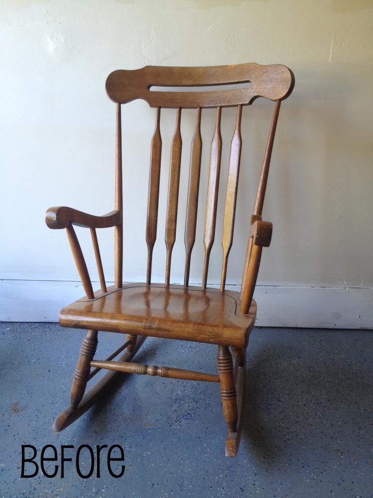 Rocking chair makeover photo