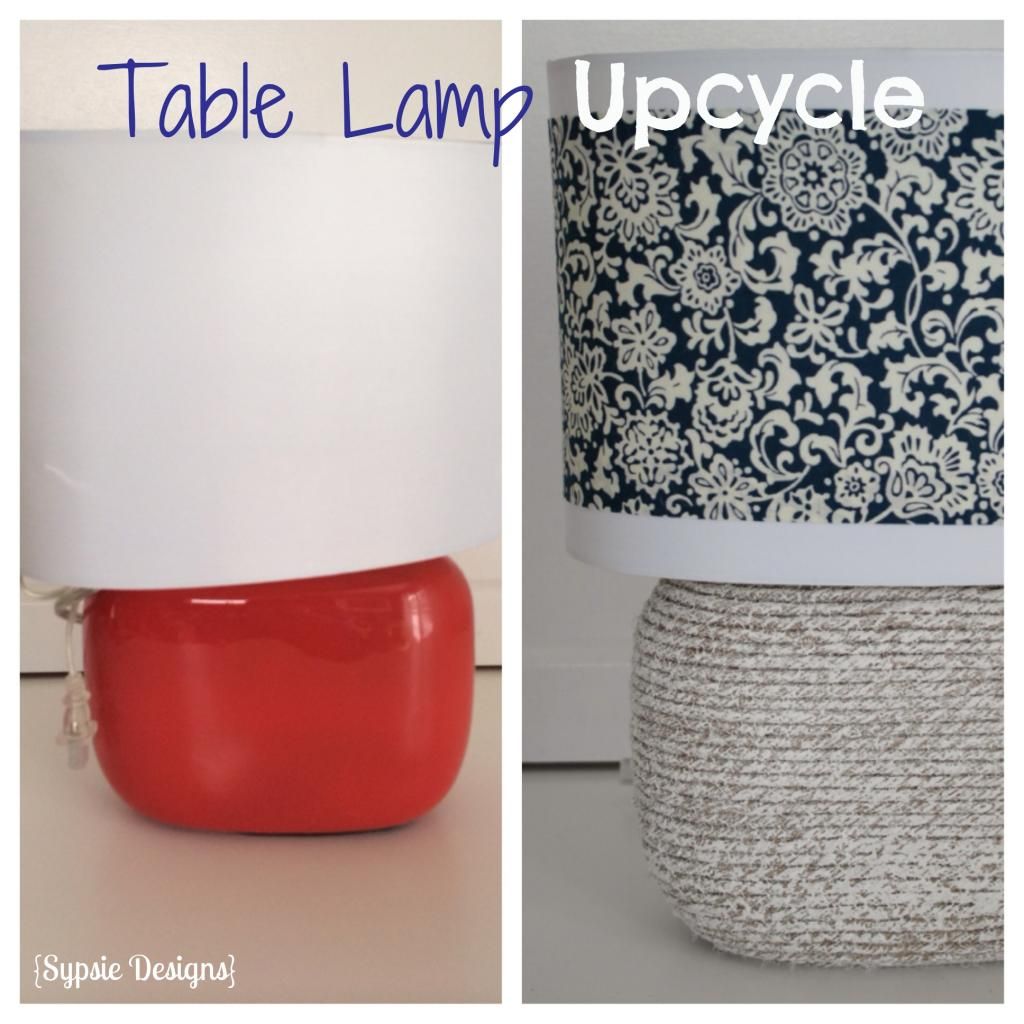 table lamp upcycle