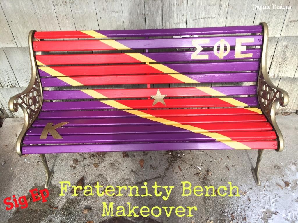 Outdoor bench makeover