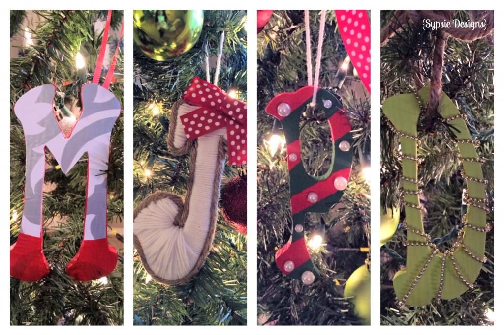 Target Knockoff Letter Christmas Ornaments - Sypsie Designs