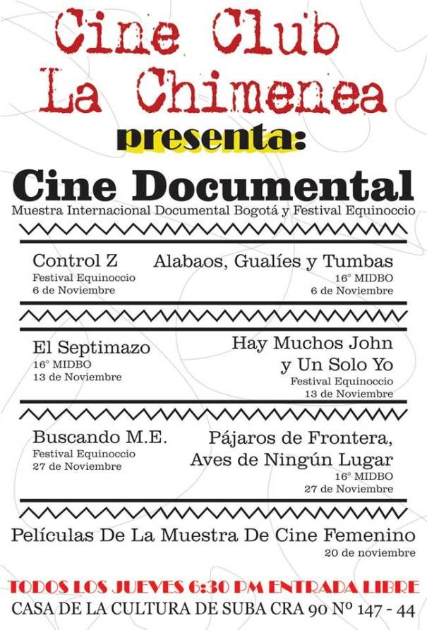 Cine club la chimenea suba bogota