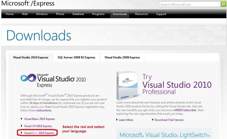 Visual Studio 2010 Express Key Download