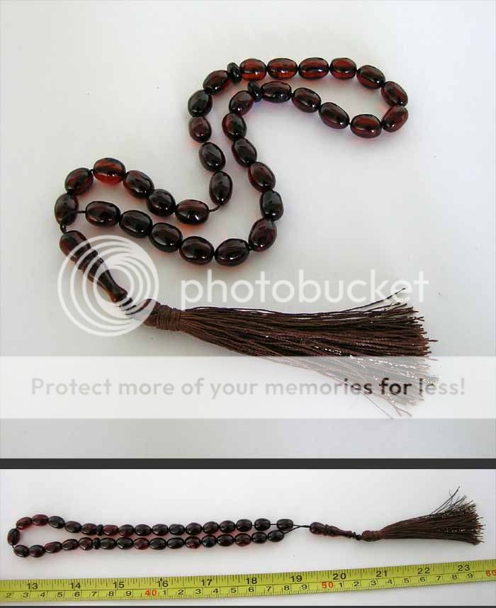 Baltic Amber Islamic 33 Prayer Beads  